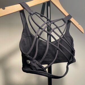 lululemon athletica Black Strappy Sports Bra